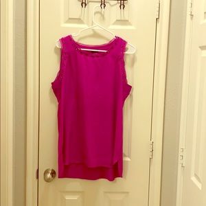 Fuchsia sleeveless Blouse